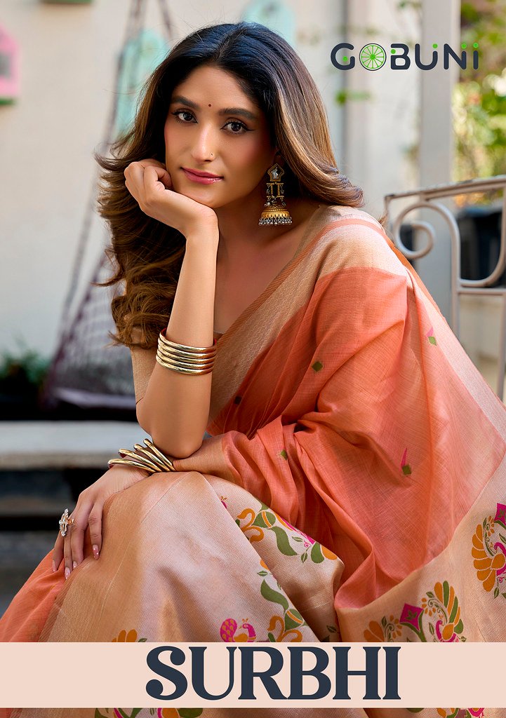 SURBHI BY GOBUNI 3901 TO 3906 SERIES COTTON JACQUARD PAITHANI SAREES