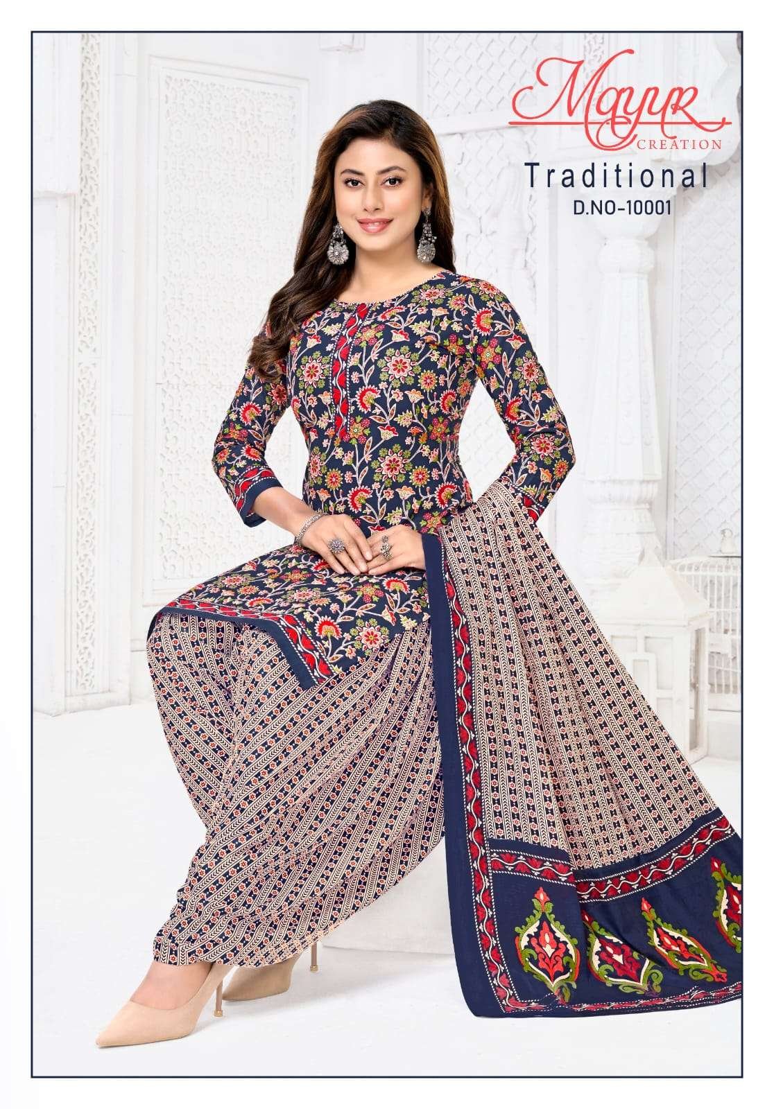 TRADITIONAL VOL-10 BY MAYUR CREATION 10001 TO 10010 SERIES COTTON DRESSES