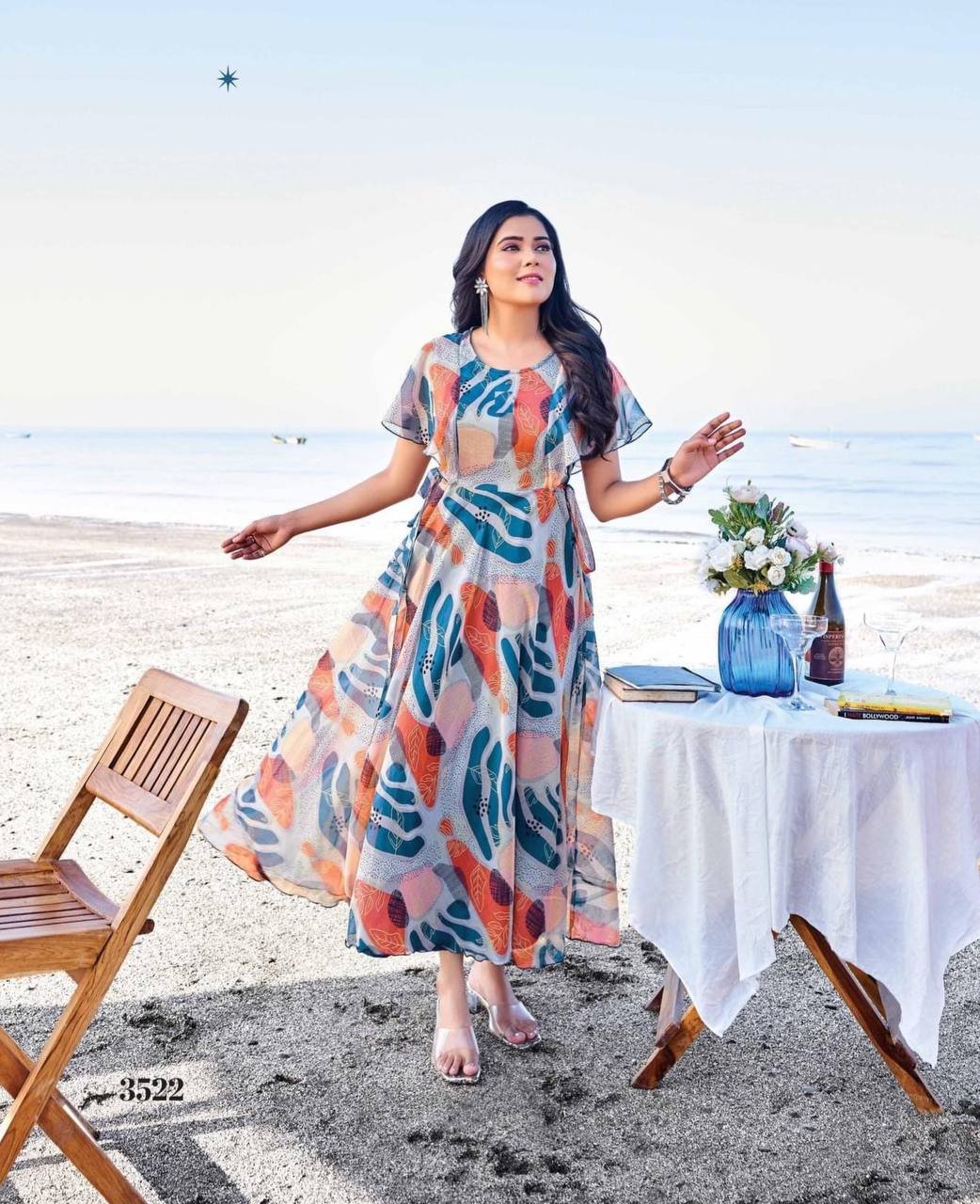 TROPICAL BY SUSWANI FANCY DEISGNER HEAVY GEORGETTE PRINTED GOWNS
