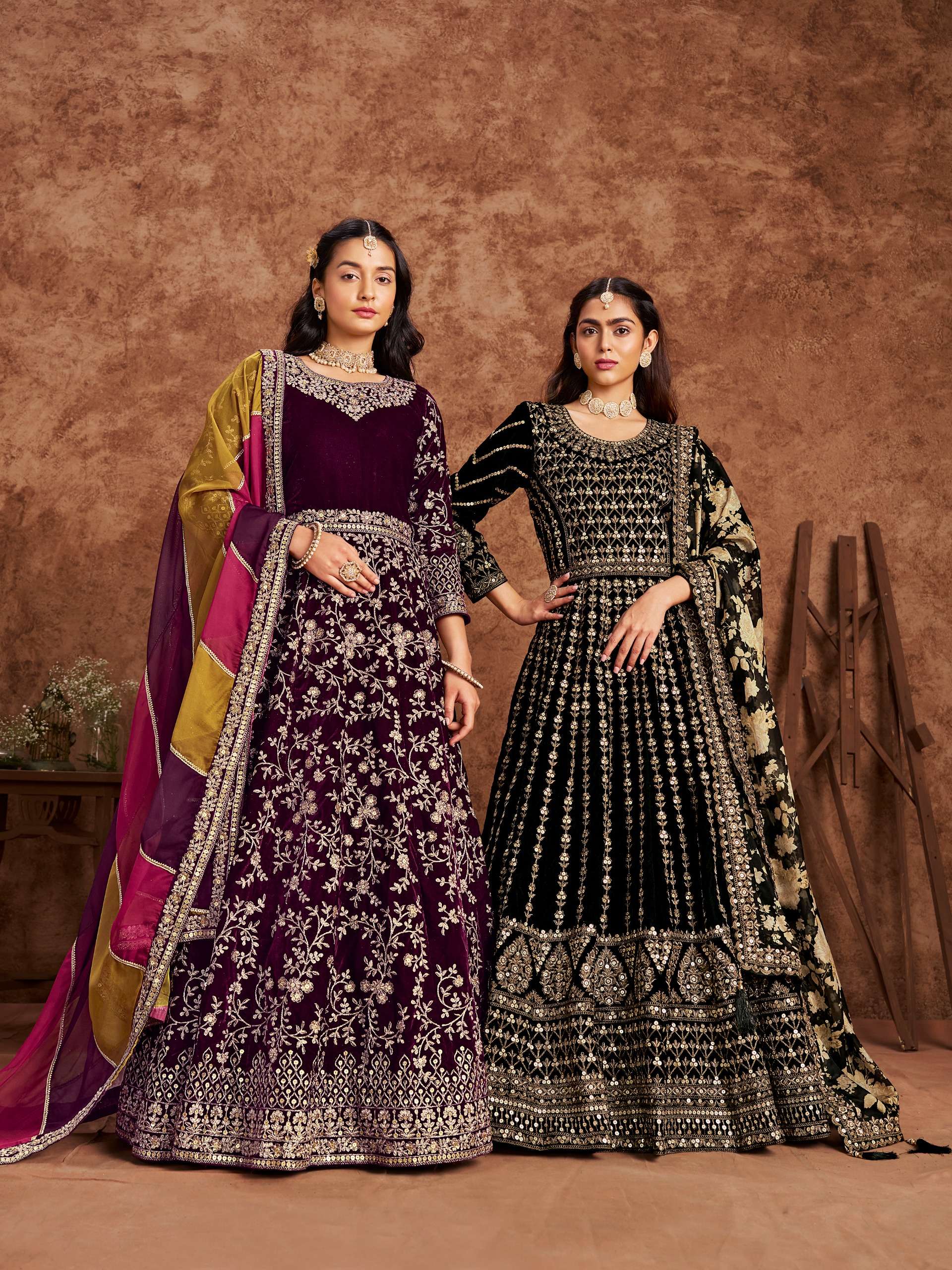 TWISHA VOL-30 BY DANI CREATIONS 3001 TO 3002 SERIES VELVET DRESSES