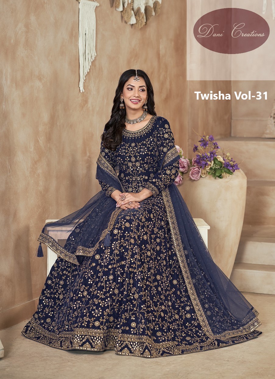 TWISHA VOL-31 BY DANI CREATIONS 3111 TO 3112 SERIES VELVET DRESSES