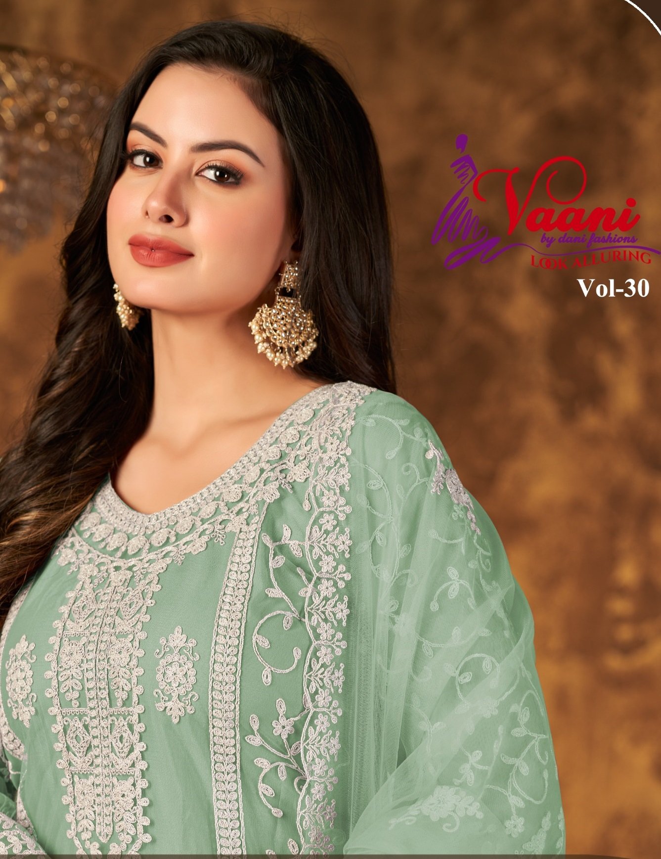 VAANI VOL-30 BY DANI CREATIONS 301 TO 304 SERIES HEAVY NET DRESSES