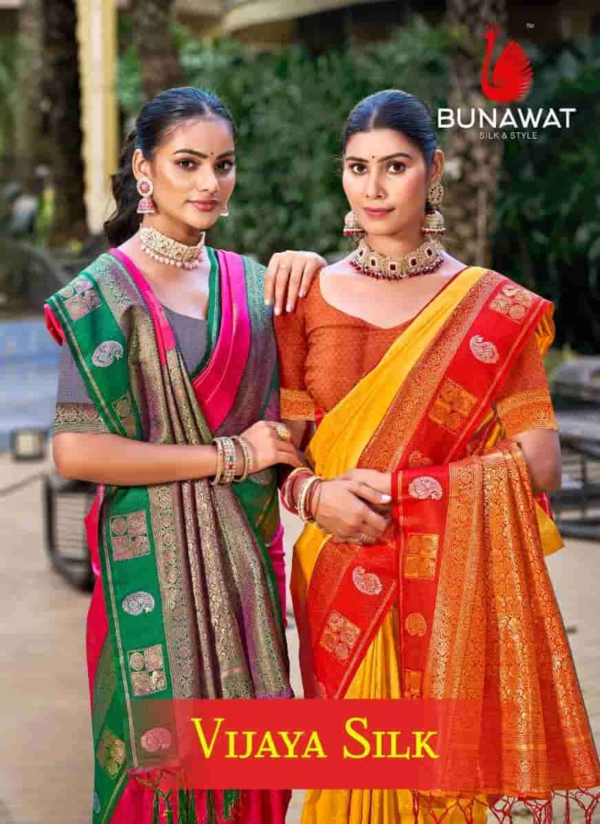 VIJAYA SILK BY BUNAWAT 1001 TO 1006 SERIES FANCY DESIGNER SILK SAREES