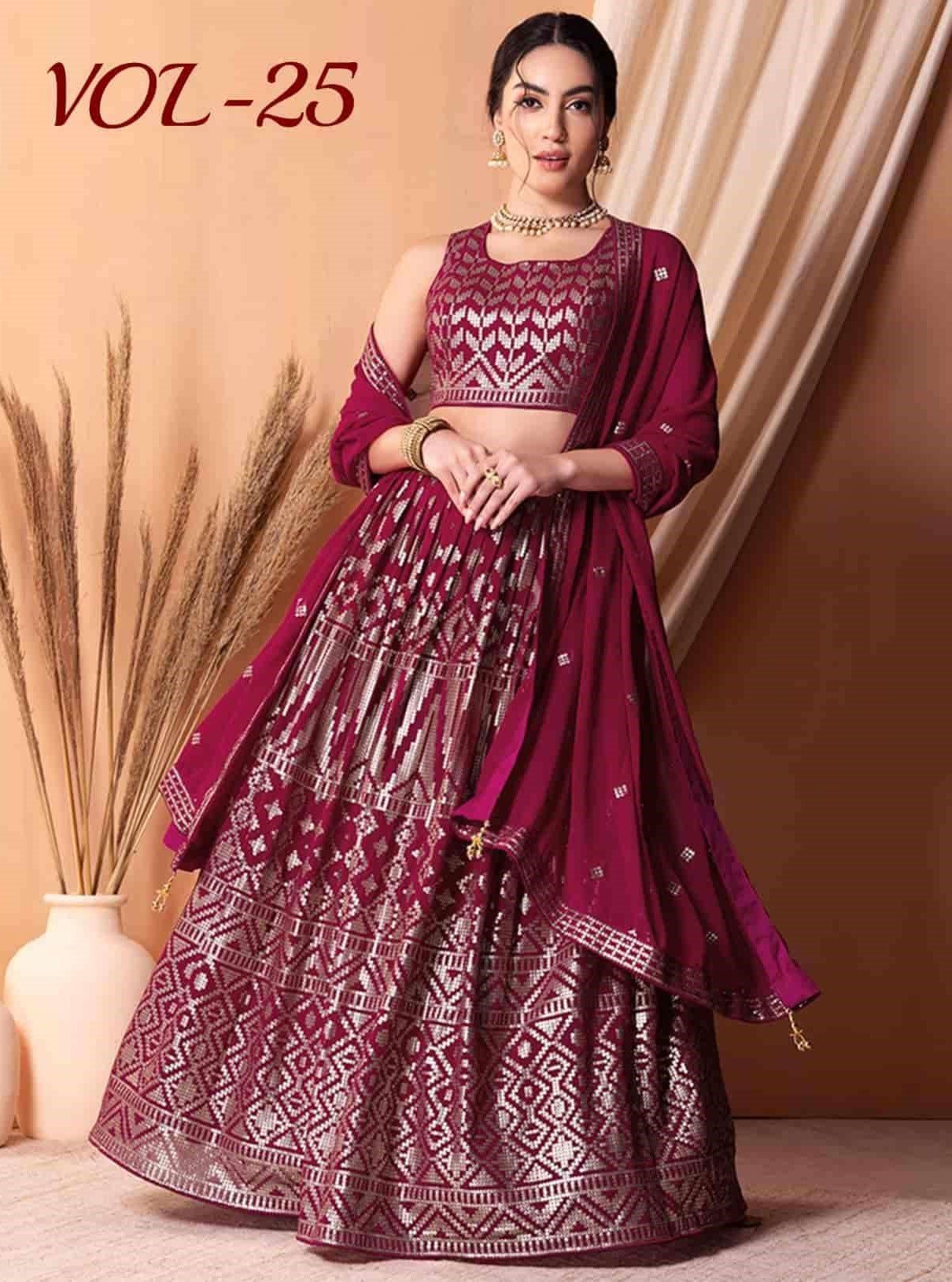 ZEEL VOL-25 BY ZEEL CLOTHING FANCY DESIGNER HEAVY GEORGETTE LEHENGAS