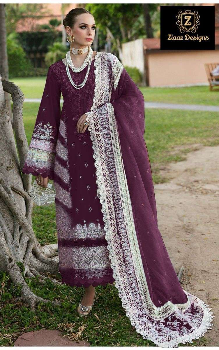 ZIAAZ 771 COLOURS BY ZIAAZ DESIGNS FANCY COTTON PAKISTANI DRESSES